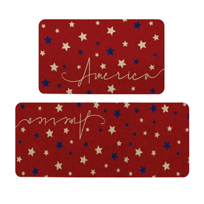  Ensemble de 2 tapis de cuisine 4ème jour de l'Independence