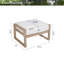 Repose-pieds de patio en aluminium avec coussins Hamarto