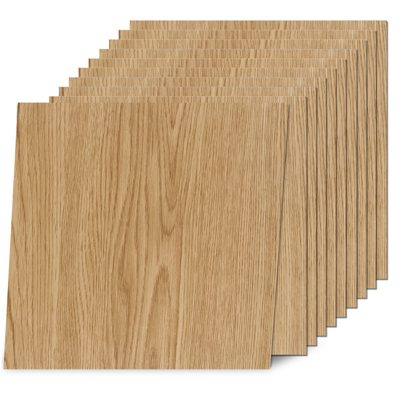 12" x 12" Luxury Vinyl Tile,Self-adhesive Vinyl Flooring, Natural Maple
