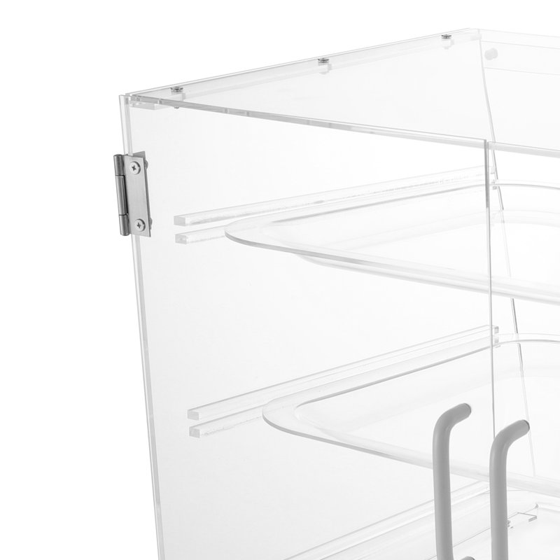 3 Tiers Clear Acrylic Bakery Pastry Display Canbinet