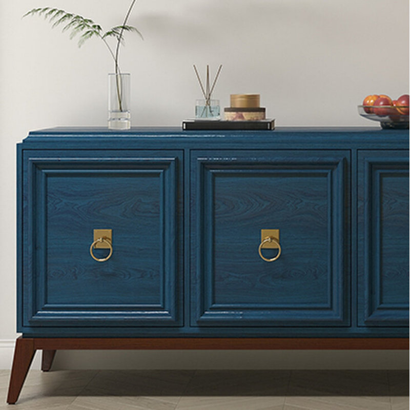 Meuble télé bleu rétro