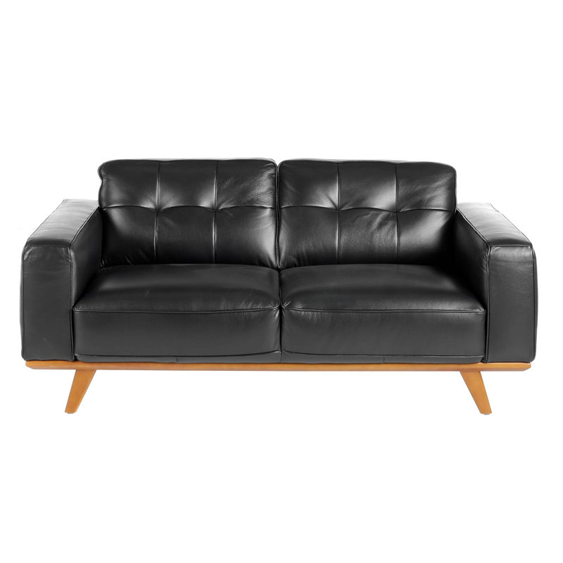 Sofa, 95cm H x 181cm W x 78cm D, Black, 2