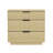 Payton 26" W Modern 3-Drawer Nightstand in Natural Oak with Black Legs-833681227