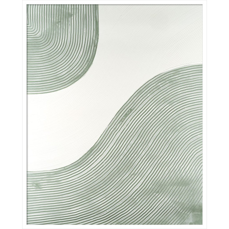 Get Going by Vanna Lam, 41" H x 33" W x 1" D, White