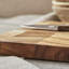 Barbary & Oak BO847022 Chevron Rectangle Chopping Board, Suitable for Food Preparation and Serving, Acacia Wood, Brown