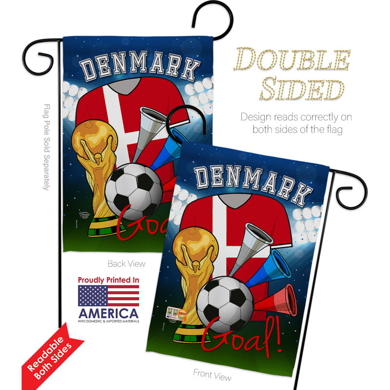 Ensemble de drapeaux 19 x 13 po en polyester Coupe du Monde