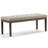 Waverly 48"W Transitional Tufted Ottoman Bench with Carved Legs-1209999706