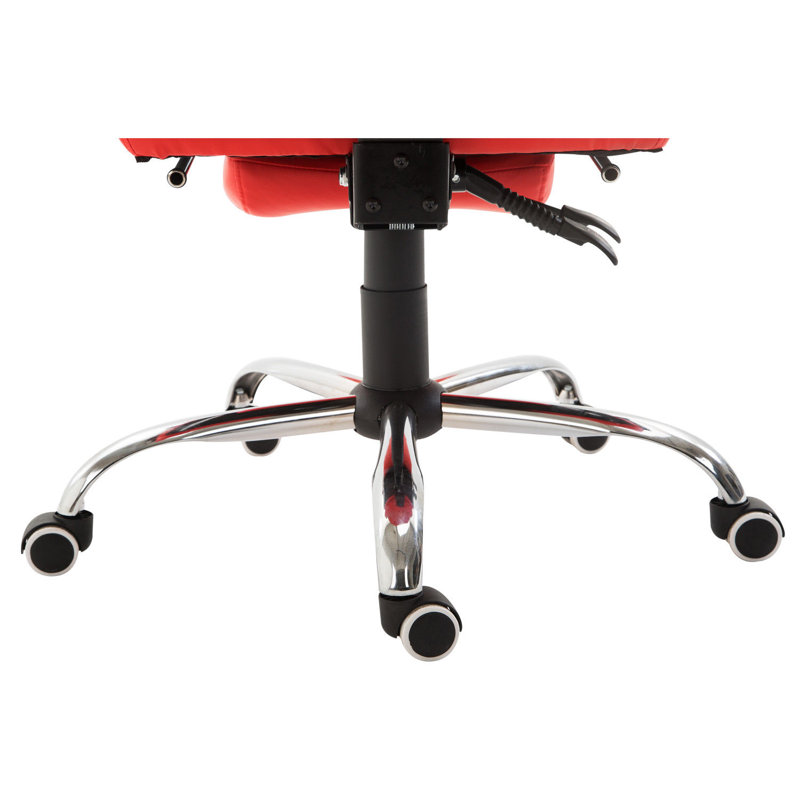 Fauteuil président ergonomique Yeldell, Rouge