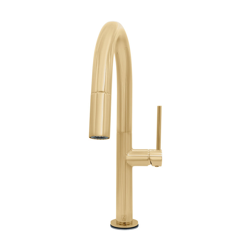 ZLINE Voltaire Kitchen Faucet in Champagne Bronze (VLT-KF-CB), Polished Gold