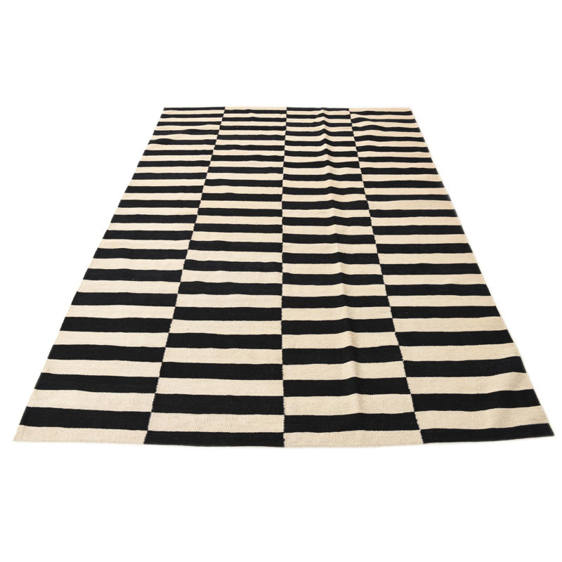 Tapis noir et blanc Jessen