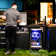 Akoah Outdoor Modular 2.2 Cubic Feet Mini Fridge, Freestanding with Wheels & LED
