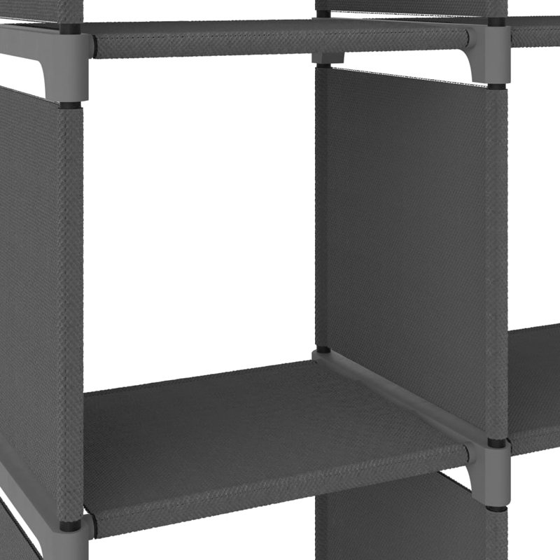 Ammarah 103cm W Metal Shelving Unit, Grey