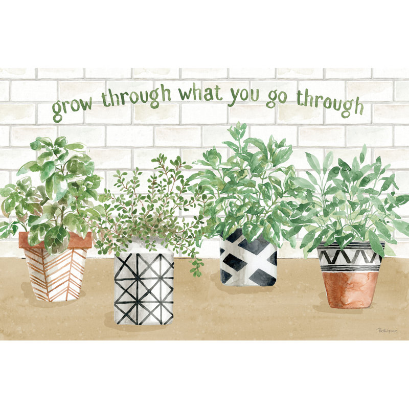 Herb Garden I, H 18 po x l 12 po x P 1,25 po