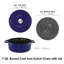 Chantal Cast Iron Round Dutch Oven-2052918385-2052918390