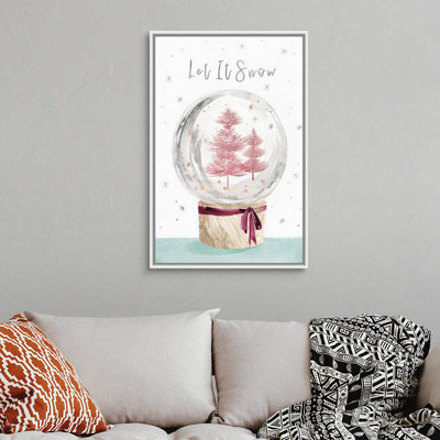 "Let It Snow I", reproduction d’art textuel sur toile