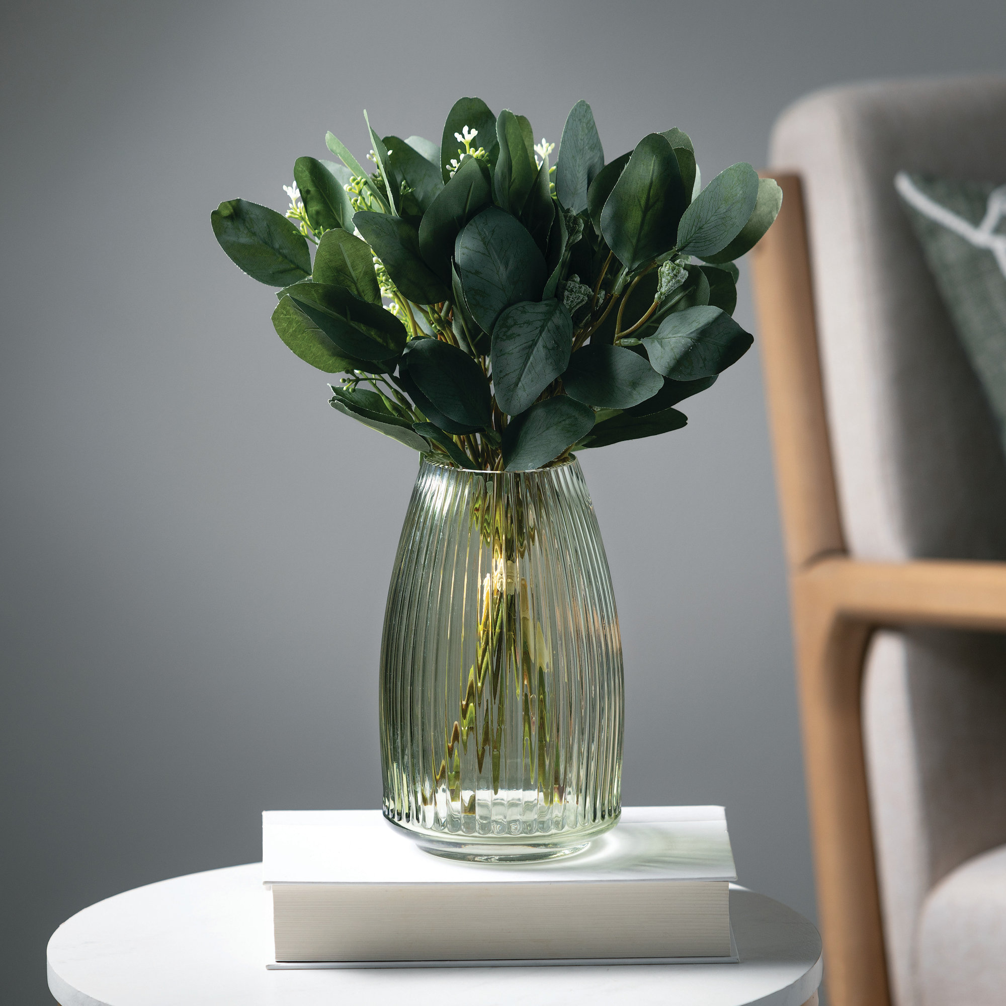 Ruebin 8'' Glass Table Vase, Green