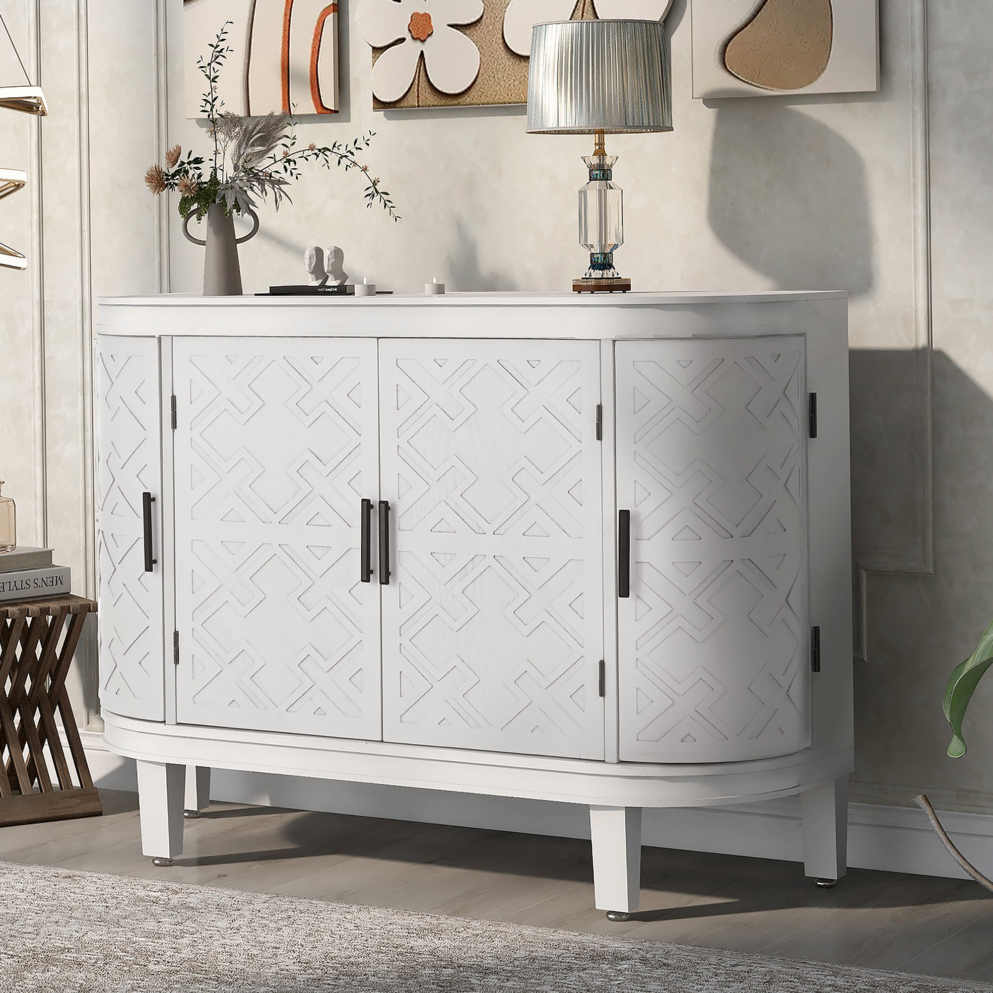 Ophelia & Co. Accent Storage Cabinet Sideboard Wooden Cabinet with ...
