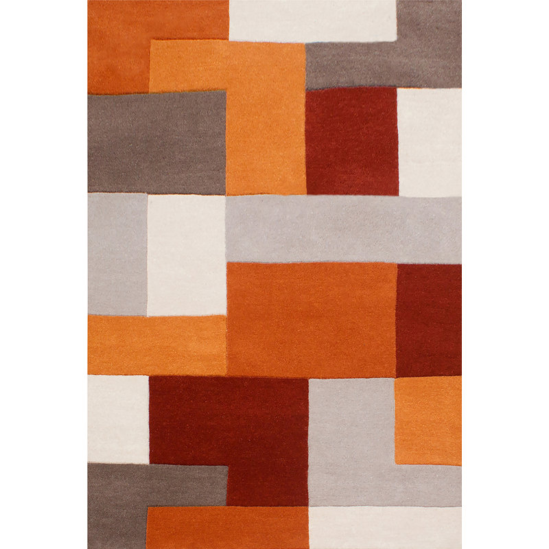 Gunbiorgh Geometric Hand Woven Area Rug, Rectangle 120cm x 170cm