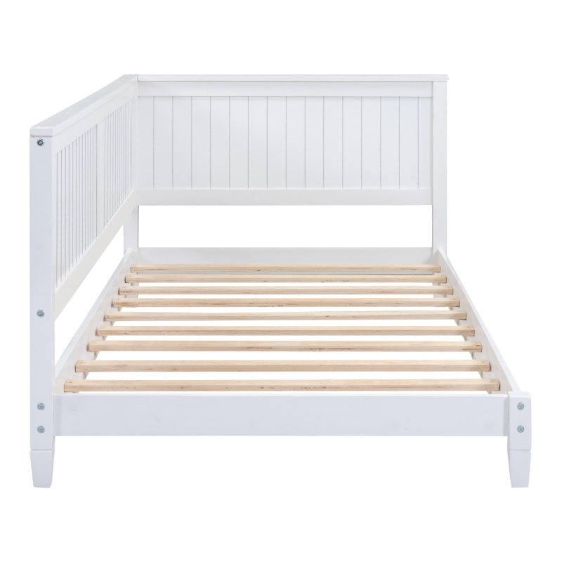 Lit de jour / canapé en bois, blanc
