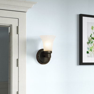 Glass Flush Mounted Sconce