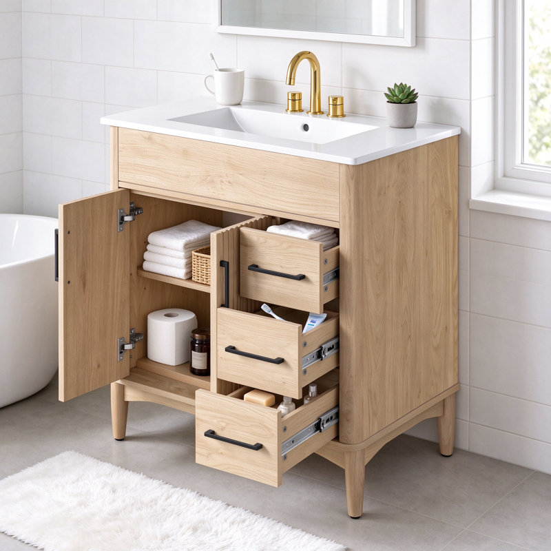 Freestanding Standard With Ceramic Top