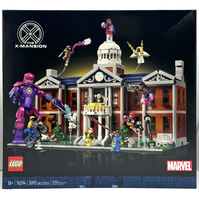Ensemble de construction LEGO Marvel X-Men The X-Mansion pour adultes, 3093 pièces, 18 ans et plus