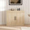 Buffet Mid-Century moderne avec 2 portes et console média en bois pour le salon