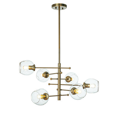 Aaeesha 6-Light Sputnik Chandelier