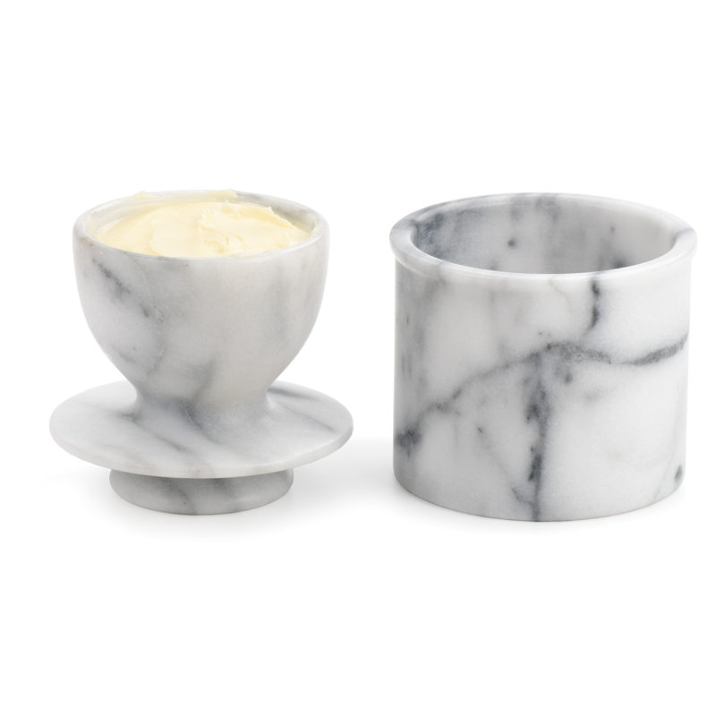 RSVP International 0.125 Quarts Marble Pot Set