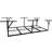 600 Lb. Loading 3X8ft Overhead Garage Storage Rack, 22''-40" Adjustable Ceiling, Reclaim Space Load, Maximize