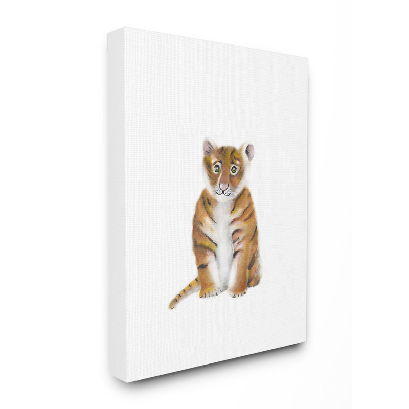 Art animalier Gupton Tiger, Toile tendue, H 20 po x l 16 po x P 1,5 po