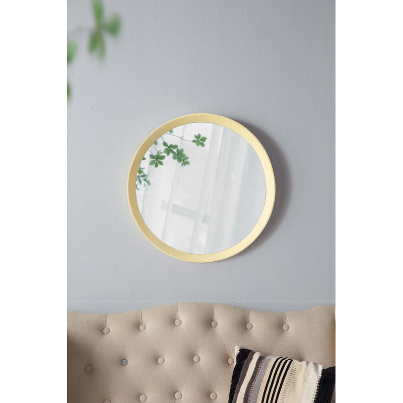 Miroir mural 20 po x 1,5 po, Crème, crème