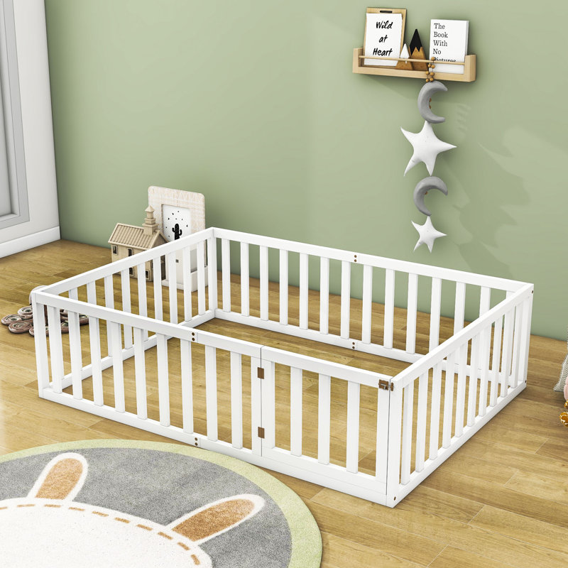 Freta Wood Bed Frame, Full, White
