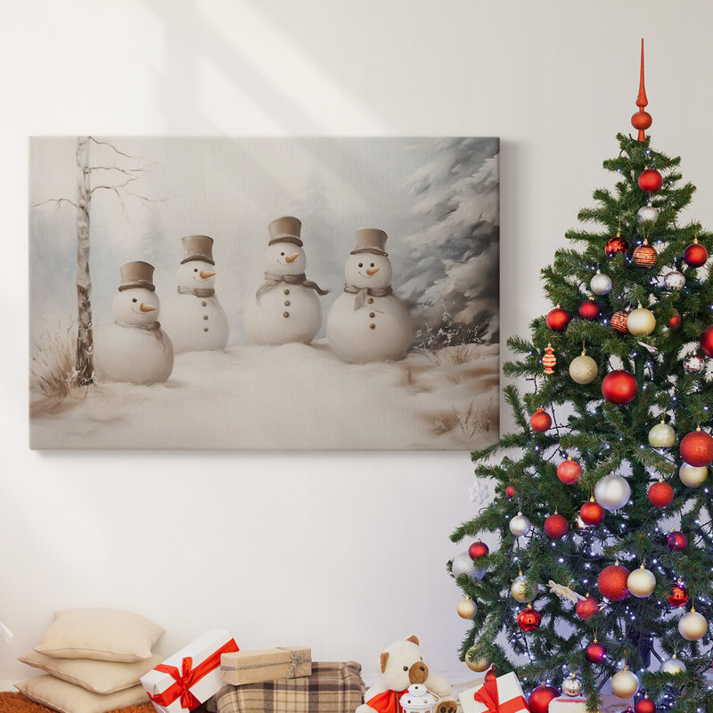 Art des Fêtes de Noël - Toile tendue avec châssis - Série 3-VIII, H 18 po x l 27 po