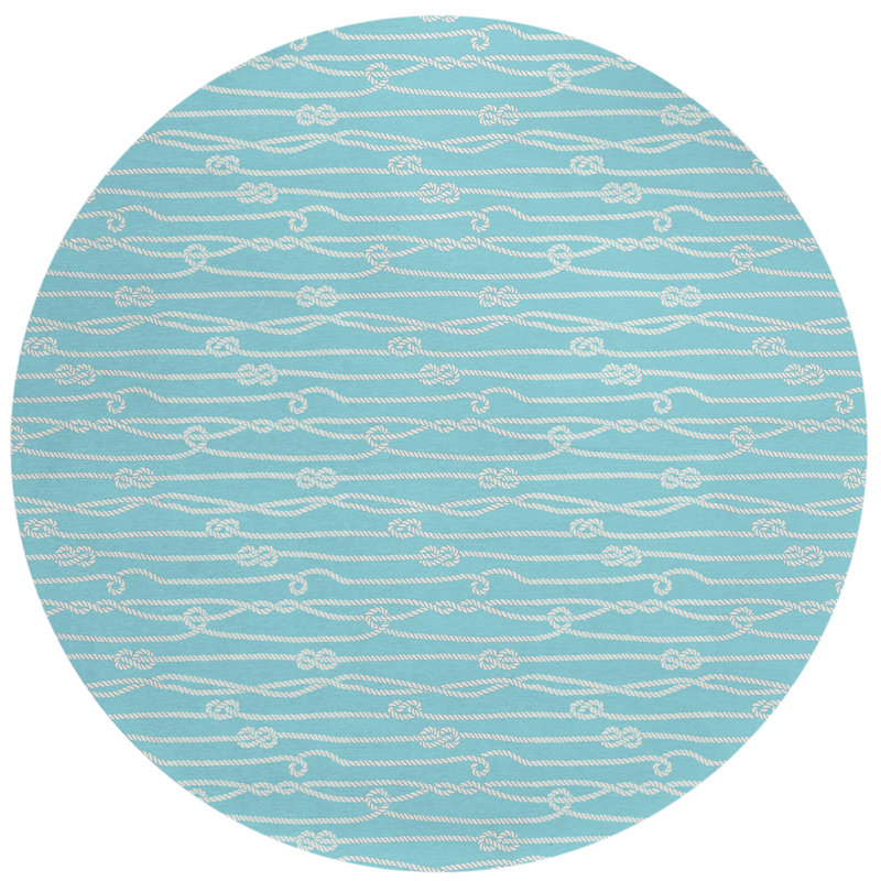 Lamesa Washable Indoor / Outdoor Rug, Round 8'