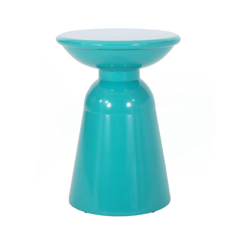 Table de bout d'extérieur en métal - Grand, Sarcelle