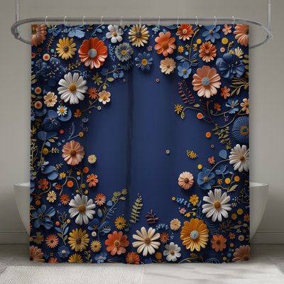 Rideau de douche floral - Bohème