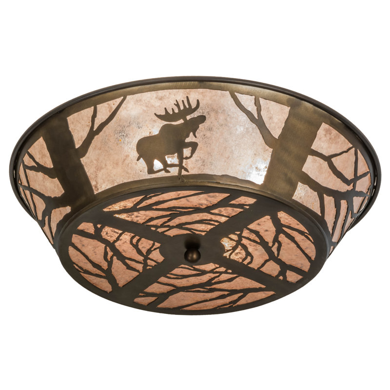 Rustic Lodge 4 - Light Flush Mount