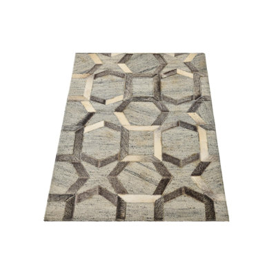 Tapis gris clair Ortega