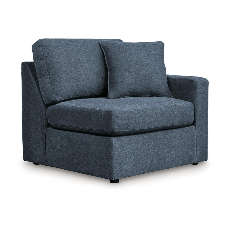Modmax 4-Piece Sectional, Blue Polyester