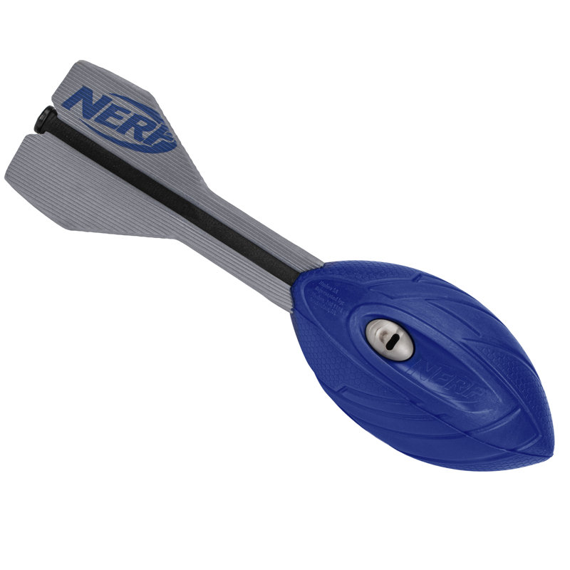 NERF Vortex Aero Howler Football Foam, Blue/Silver