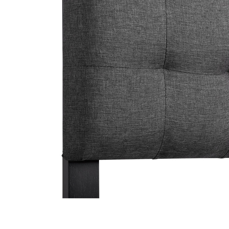 Tête de lit tapissier Thatcham, Simple, Gris