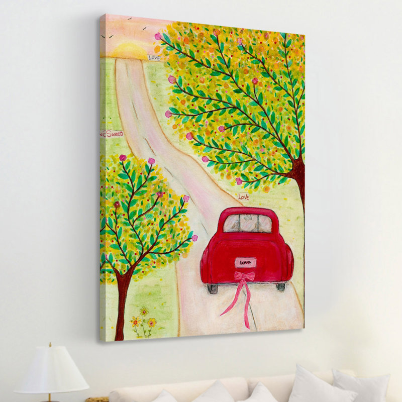 «Open Road» par Vanessa Sascalia, reproduction sur toile tendue, H 60 po x l 40 po x P 1,5 po
