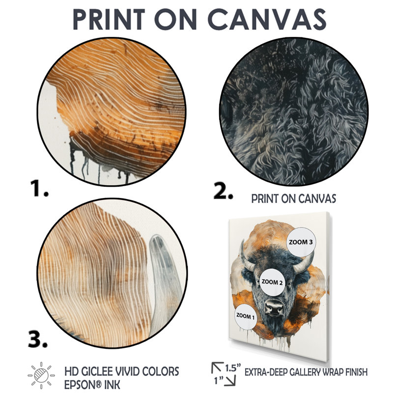 Gonnella - animaux, art mural, H 40 po x l 30 po, Toile tendue, Ne s’applique pas