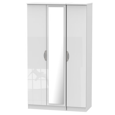 Ratley 3 Door Manufactured Wood Wardrobe