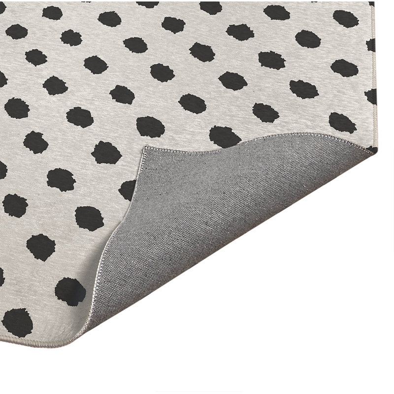 Grunge Dot Indoor Doormat, Ivory, 48" W x 72" L