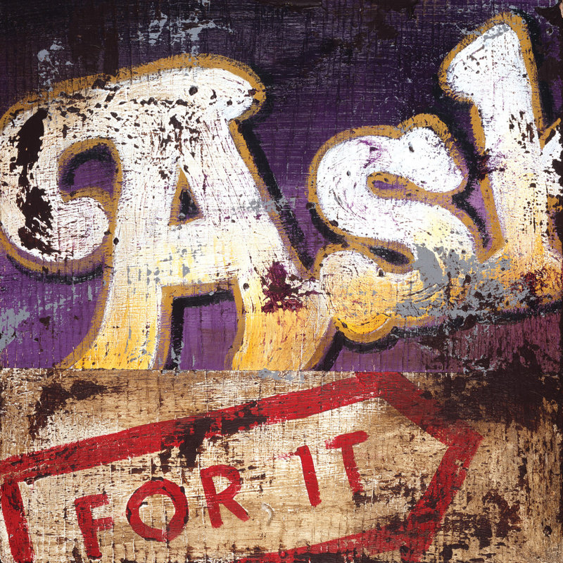 «Ask for it» par Rodney White, affiche vintage sur toile tendue, H 24 po x l 24 po x P 1,5 po