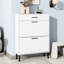 Armoire à chaussures avec 2 tiroirs rabattables et pieds en métal - Rangement pour hall d'entrée moderne avec finition blanche et rangement