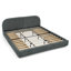 Structure de lit tapissier de style minimaliste moderne - Tissu de fil circulaire-1038431844-1038431841
