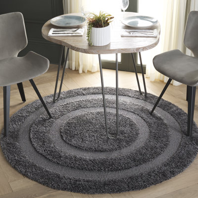 Assar Geometric Gray Area Rug